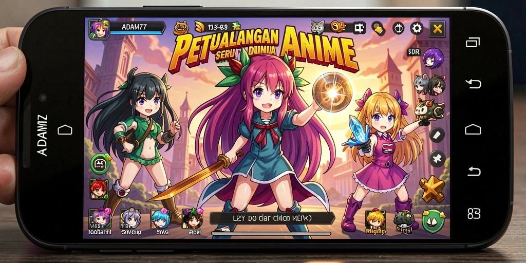 Tampilan gameplay ADAM77 yang menarik dan penuh aksi.
