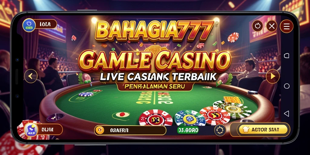Tampilan gameplay Live Casino BAHAGIA777 yang menegangkan dan interaktif.