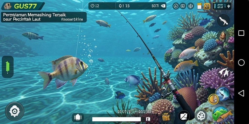 Tangkapan besar dalam gameplay GUS77 yang menantang.