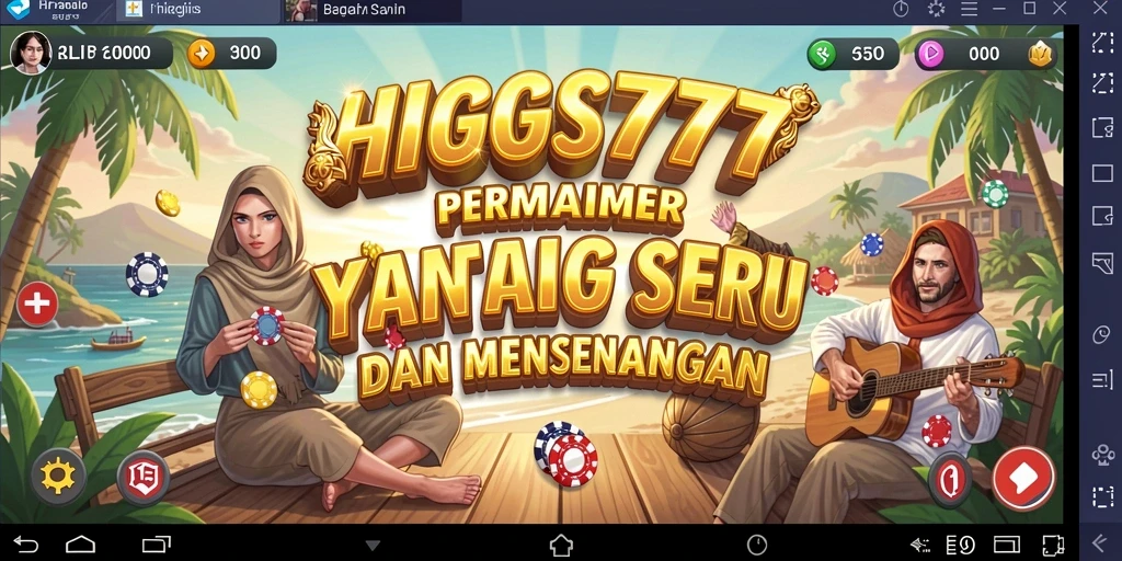 Tampilan gameplay menawan dari HIGGS777 yang penuh warna.
