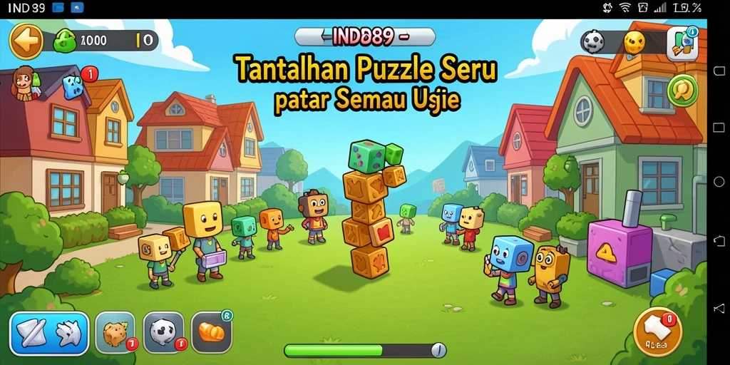 Tampilan permainan IND89 saat menyelesaikan teka-teki Puzzle yang seru.