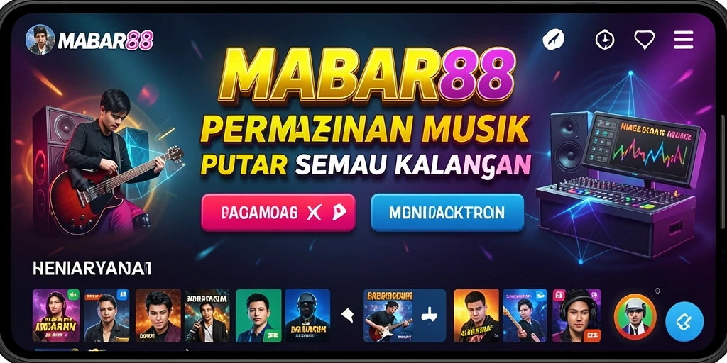 Tampilan gameplay MABAR88 yang seru dan penuh warna.
