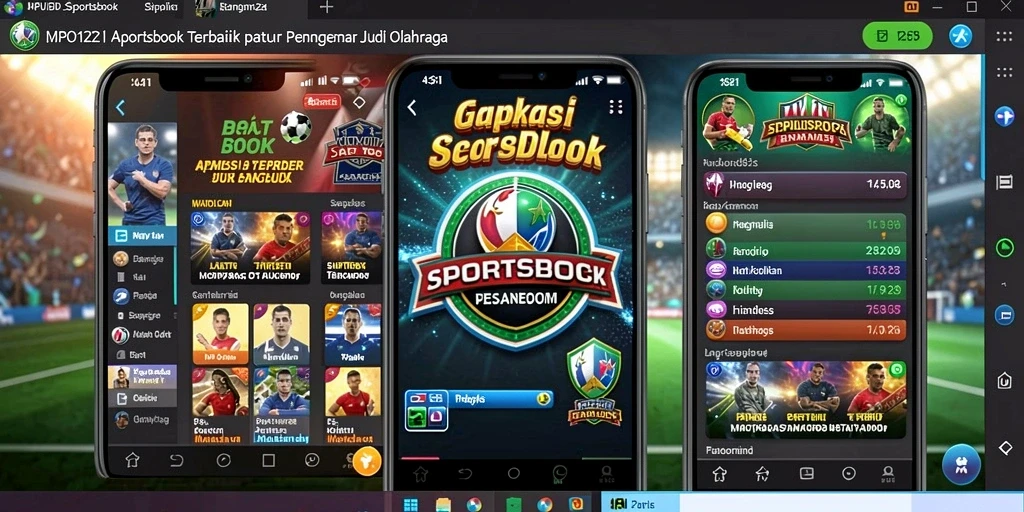 Screenshot MPO1221 menampilkan antarmuka taruhan olahraga yang dinamis.