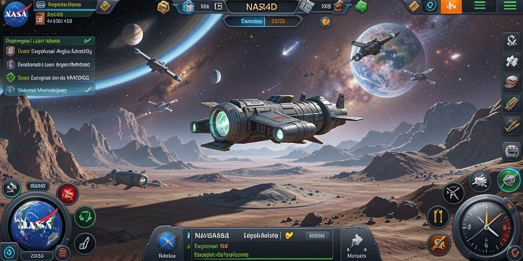 Screenshot gameplay NASA4D yang menampilkan petualangan luar angkasa yang seru.