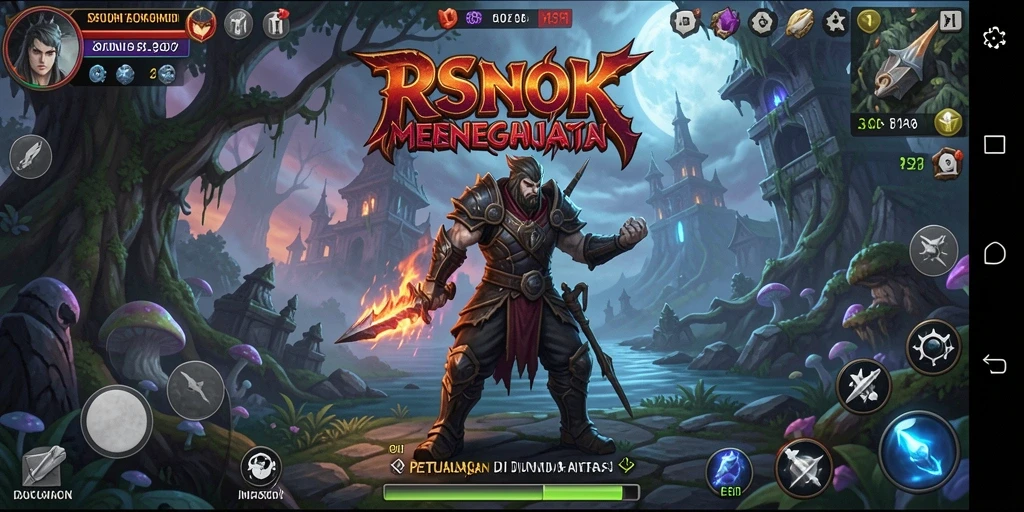 Tampilan gameplay menegangkan di dunia khas RSNOK.