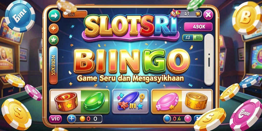 Screenshot gameplay SLOTSRI menampilkan keseruan permainan Bingo.