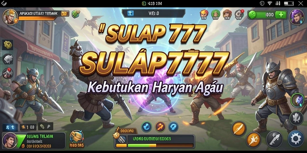 Screenshot SULAP777 menampilkan antarmuka pengguna yang bersih dan fungsional.
