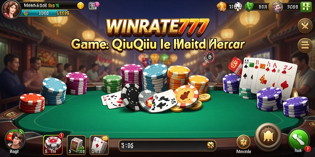 Tampilan gameplay QiuQiu yang mendebarkan di WINRATE777.